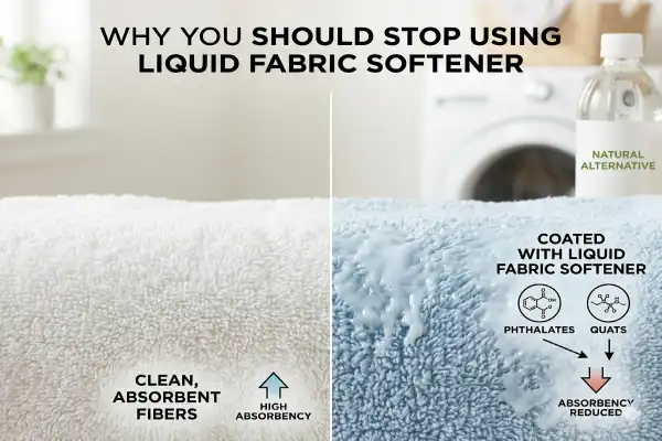 Why should you stop using liquid fabric softener?