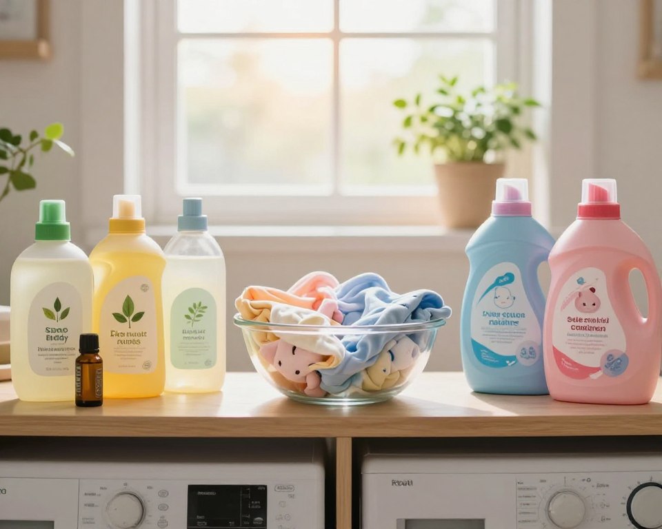 Comparing natural and synthetic cleaning agents for baby laundry