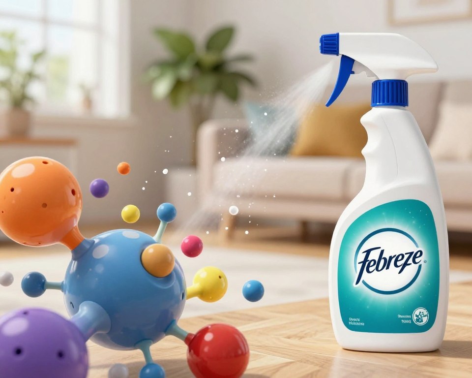 How Febreze works to eliminate odors through molecular binding