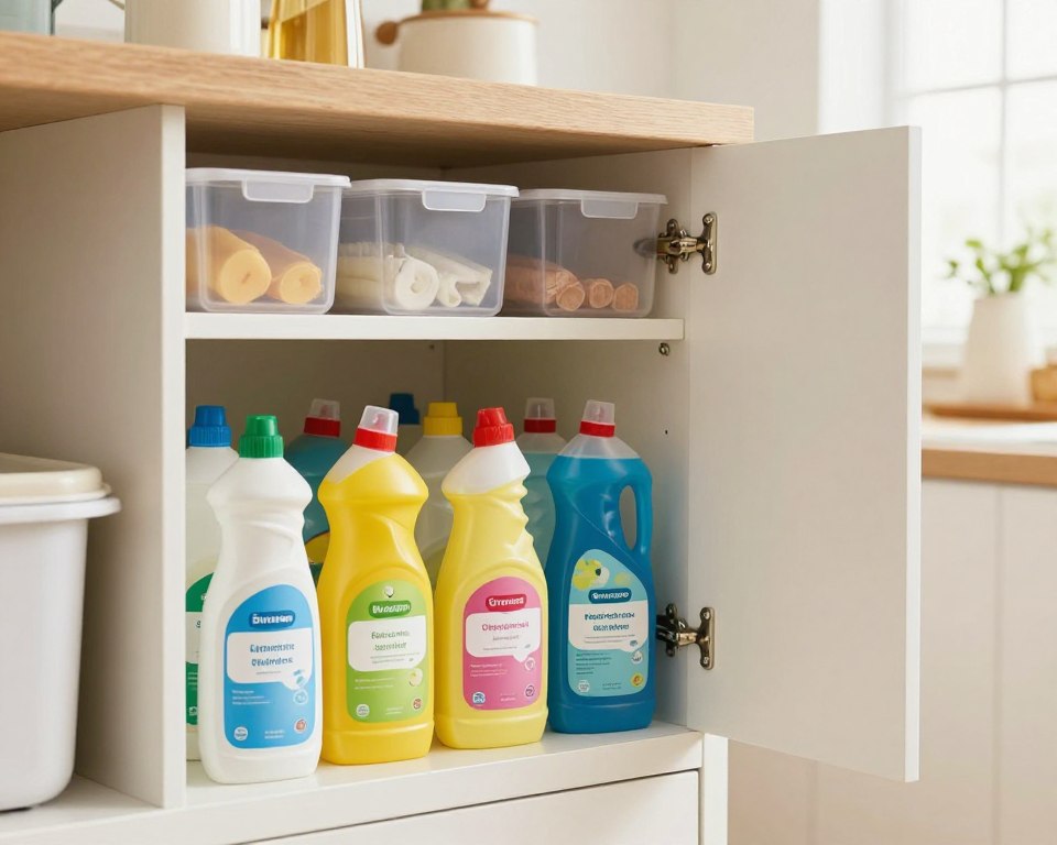 How to Safely Store Household Cleaners