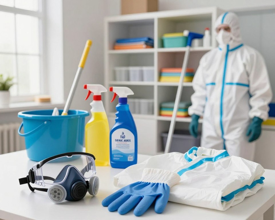 Protective gear and safety equipment for cleaning