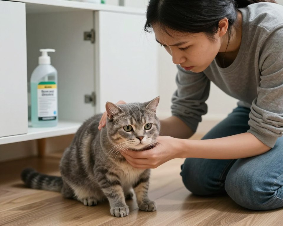 risks of bleach to cats