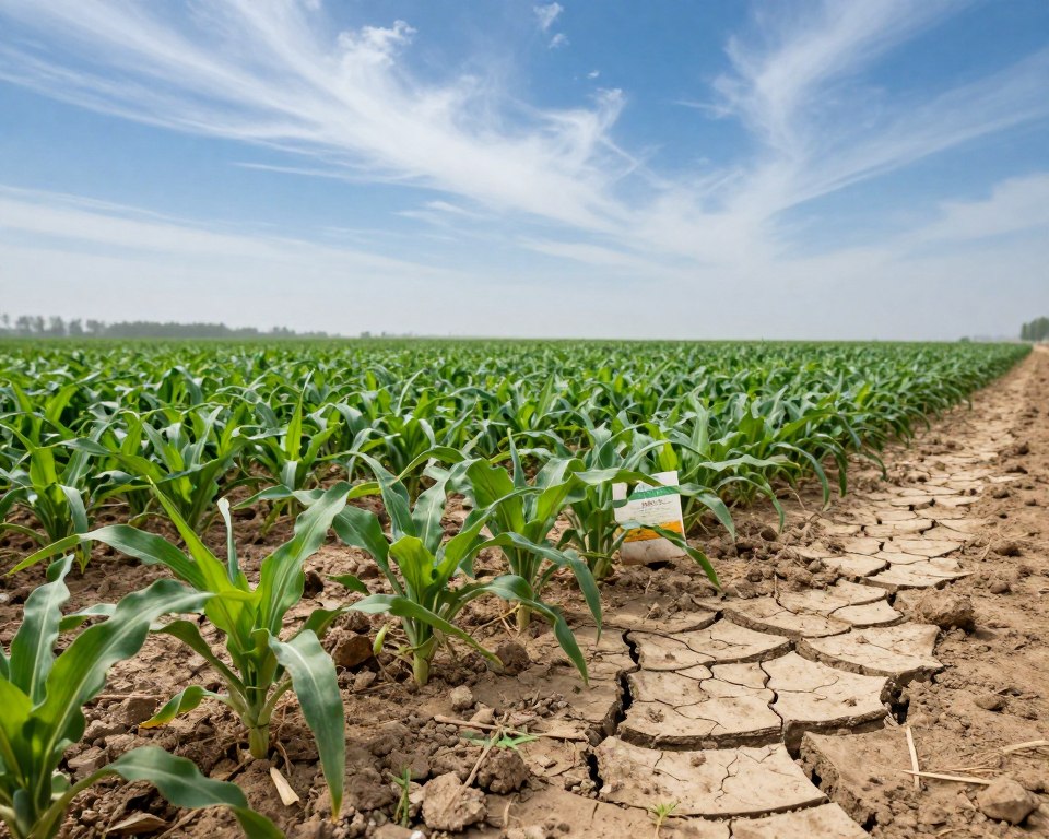 A stark contrast between lush, vibrant farmland and barren, degraded soil showcases the environmental impact of glyphosate. In the foreground, healthy crops thrive alongside a patch of dry, cracked earth, emphasizing the dichotomy. Middle ground features an agricultural field with faded glyphosate labels on nearby crops, subtly indicating the chemical's presence. In the background, an expansive blue sky filled with wispy clouds encapsulates the scene, while a subtle haze hints at pollution. Use soft, natural lighting to highlight vibrant greens and earthy browns, giving a sense of hope amidst the deterioration. Capture from a low angle, focusing on soil textures and crop health, creating a contemplative mood that reflects the urgency of soil health and environmental sustainability. A stark contrast between lush, vibrant farmland and barren, degraded soil showcases the environmental impact of glyphosate. In the foreground, healthy crops thrive alongside a patch of dry, cracked earth, emphasizing the dichotomy. Middle ground features an agricultural field with faded glyphosate labels on nearby crops, subtly indicating the chemical's presence. In the background, an expansive blue sky filled with wispy clouds encapsulates the scene, while a subtle haze hints at pollution. Use soft, natural lighting to highlight vibrant greens and earthy browns, giving a sense of hope amidst the deterioration. Capture from a low angle, focusing on soil textures and crop health, creating a contemplative mood that reflects the urgency of soil health and environmental sustainability.