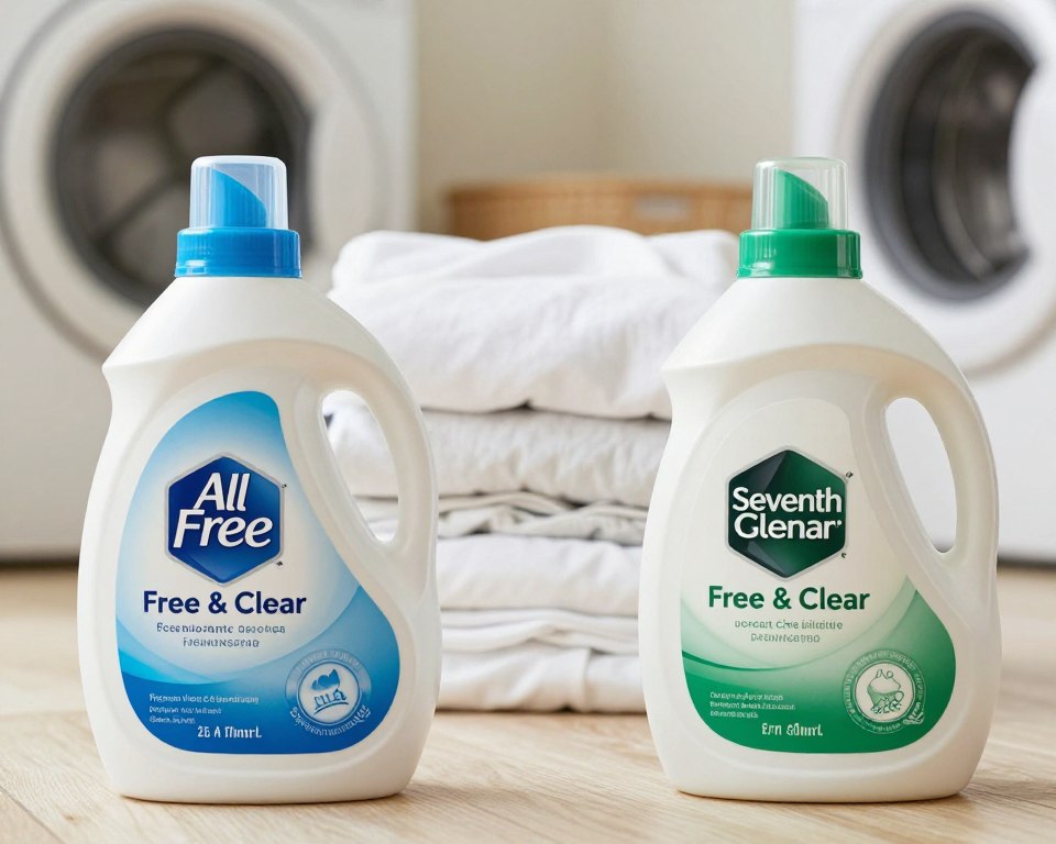 All Free Clear vs. Seventh Generation Free & Clear laundry detergent comparison All Free Clear vs. Seventh Generation Free & Clear laundry detergent comparison