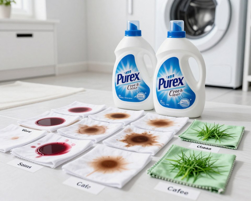 Cleaning performance on common household stains Cleaning performance on common household stains