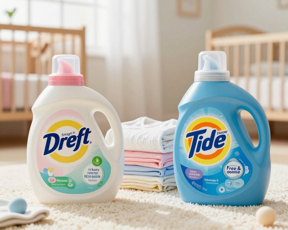 Dreft Stage 1 Newborn vs. Tide Free & Gentle
