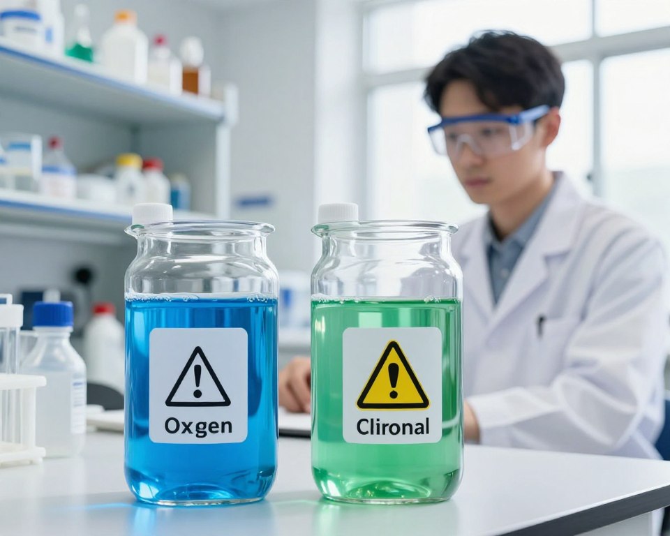 oxygen bleach safer than chlorine bleach