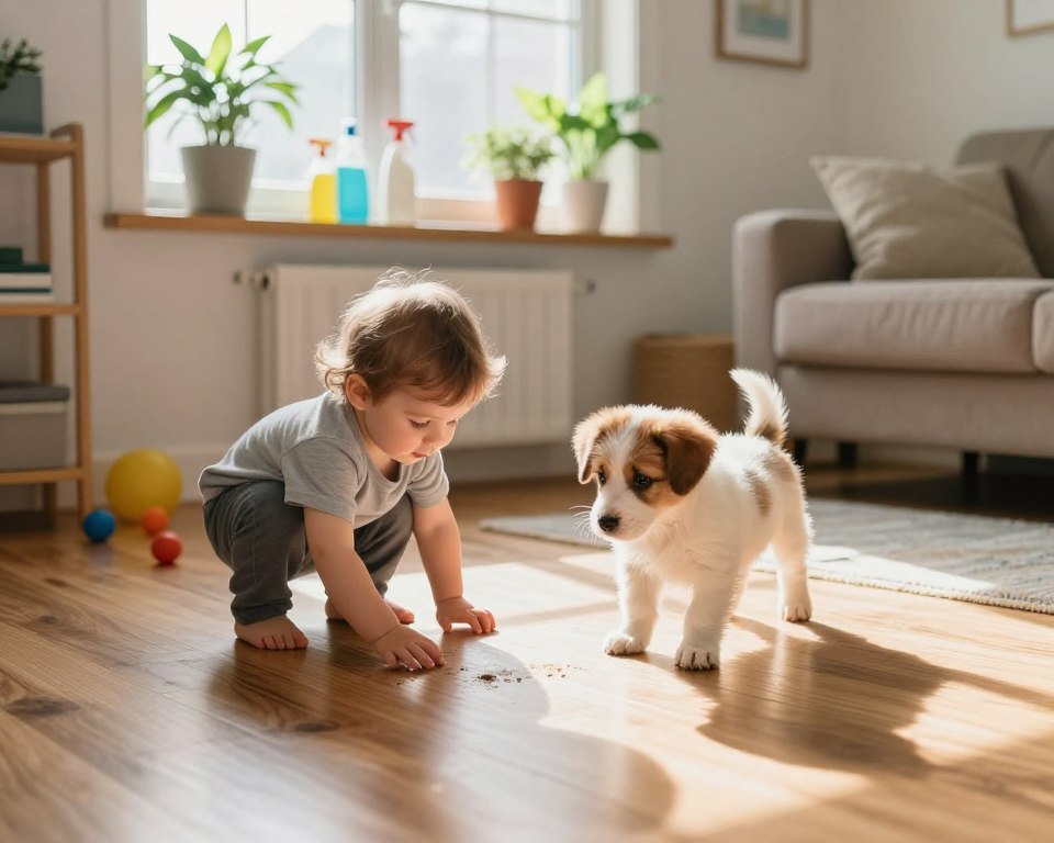 Are Cleaning Product Residues on Floors Safe for Children and Pets