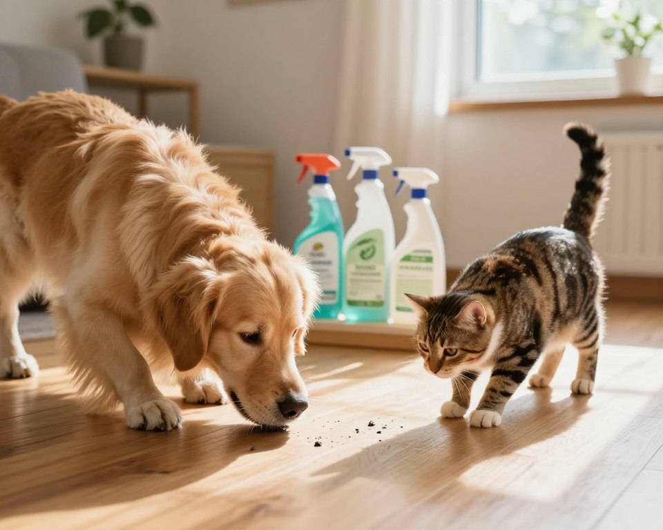 Are Cleaning Product Residues on Floors Safe for Dogs and Cats?